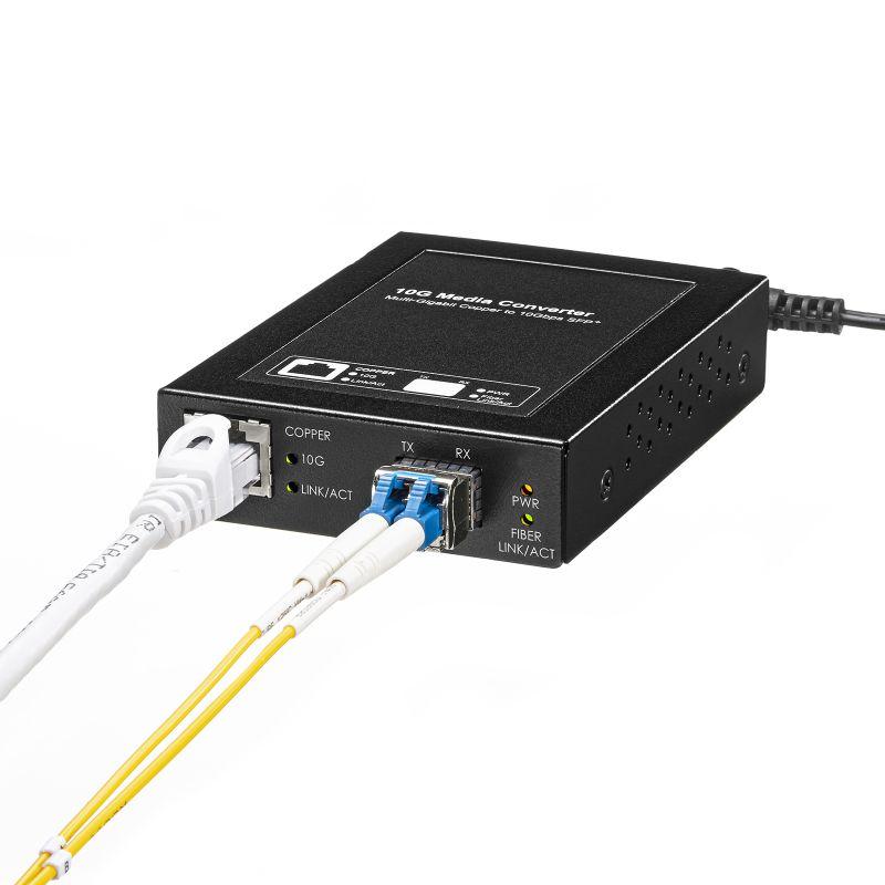 訳あり新品 10Giga光メディアコンバータ LAN-EC2011TF サンワサプライ 外装に傷・汚れありの画像