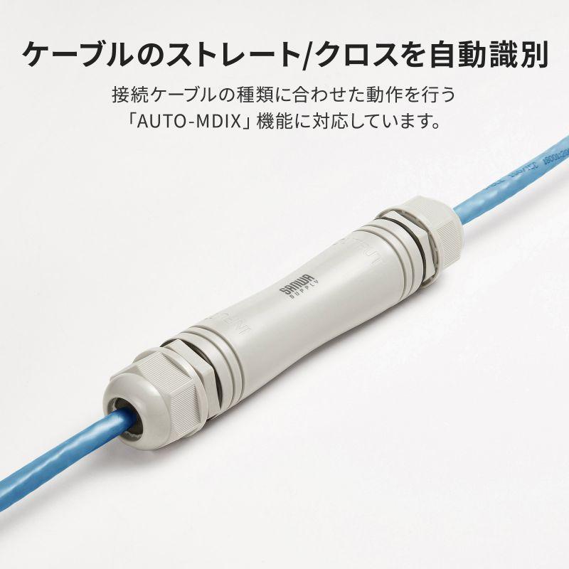 SANWA SUPPLY（サンワサプライ） 訳あり新品 PoEエクステンダー IP67