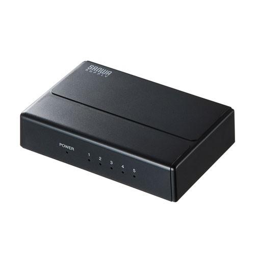訳あり新品 スイッチングハブ ギガビット 5ポート マグネット付 箱にキズ、汚れあり LAN-GIGAP501BK サンワサプライ