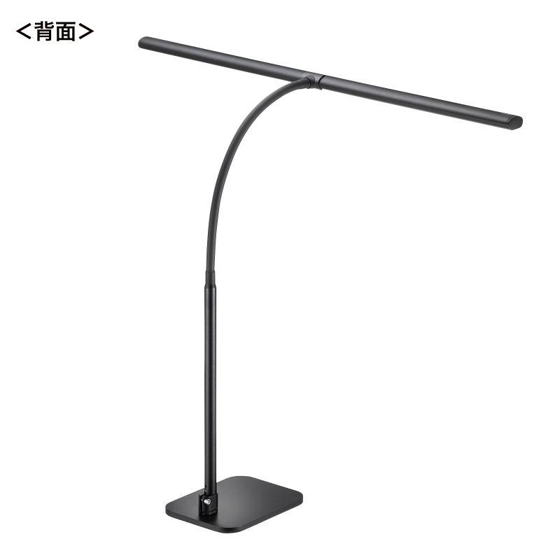 訳あり新品 デスクライト LED ライトスタンド 5段階調光 コンセント 1100ルーメン フレキシブル LED-DESK3BK サンワサプライ 外装に傷・汚れありの画像