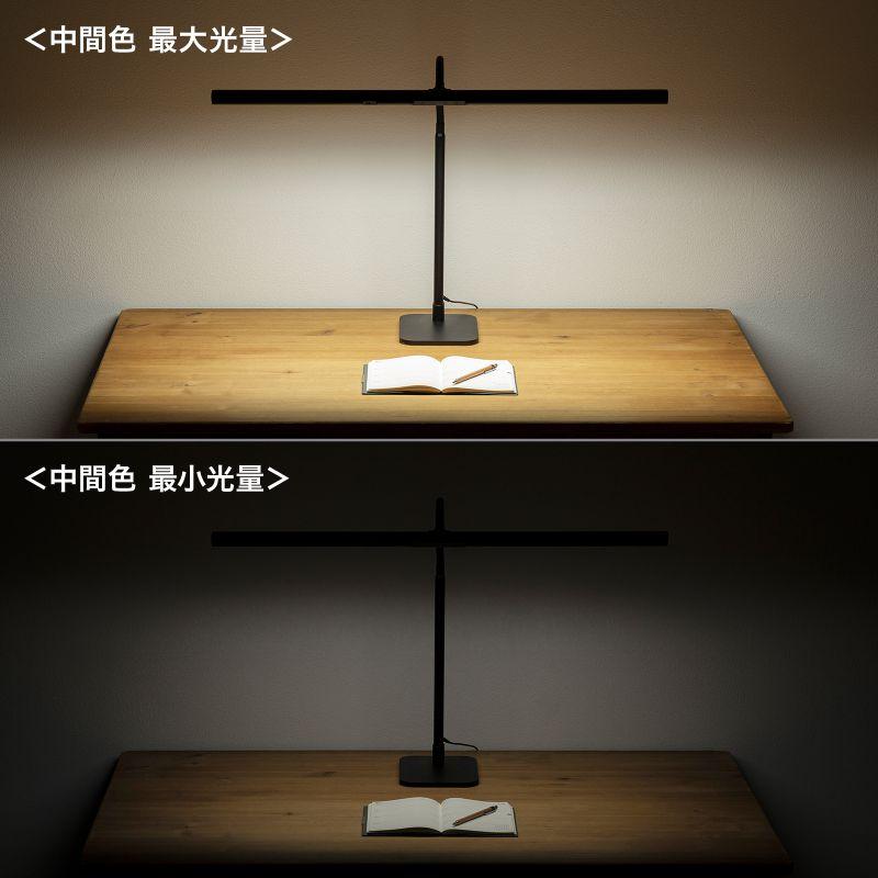 訳あり新品 デスクライト LED ライトスタンド 5段階調光 コンセント 1100ルーメン フレキシブル LED-DESK3BK サンワサプライ 外装に傷・汚れありの画像