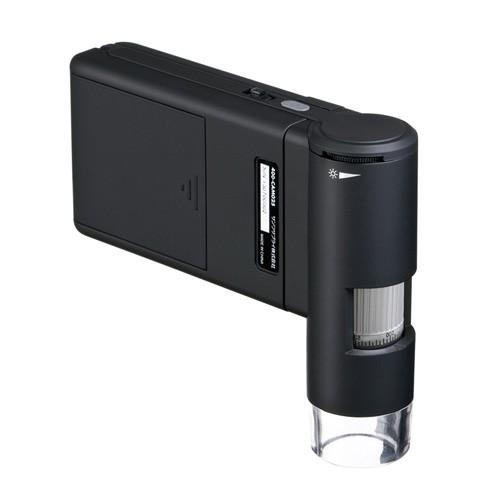訳あり新品 マイクロスコープ モニター付き デジタル 顕微鏡 最大300倍 スタンド ハンディ 小型 箱にキズ、汚れあり LPE-05BK サンワサプライの画像