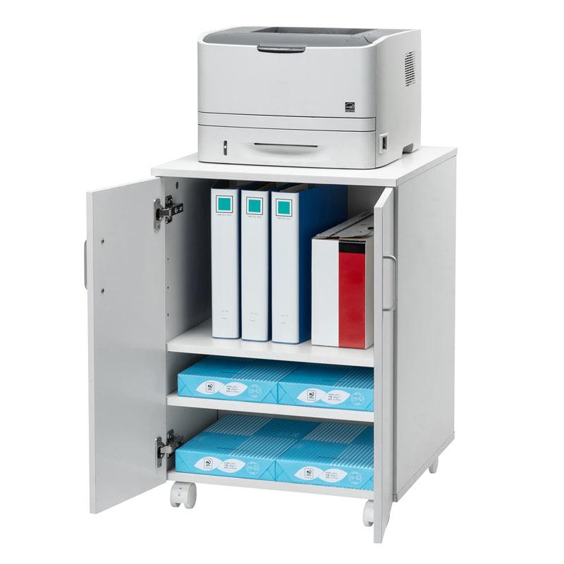 SANWA SUPPLY（サンワサプライ） 訳あり新品 プリンター台 扉付