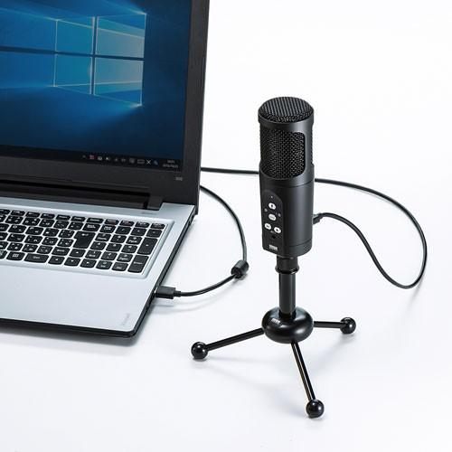 【サンワサプライ】MM-MCU05BK マイク [USB]新古品 MM-MCU05BK【WEB会議高感度USBマイク】指向性が切り替えできる