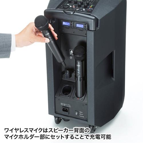 訳あり新品 拡声器スピーカー ワイヤレスマイク付き 大型 選挙 演説 