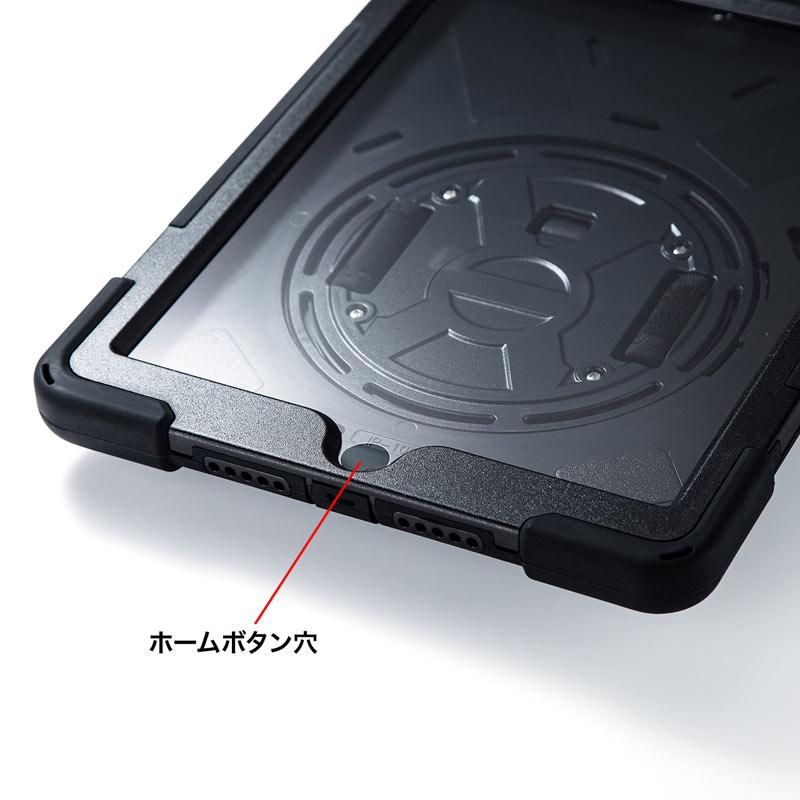 訳あり新品 10.2インチiPadケース 前面保護フィルター付 耐衝撃 キズ よごれ スタンドつき ショルダーベルト PDA-IPAD1620BK サンワサプライ 外装に傷・汚れあり｜esupply｜17