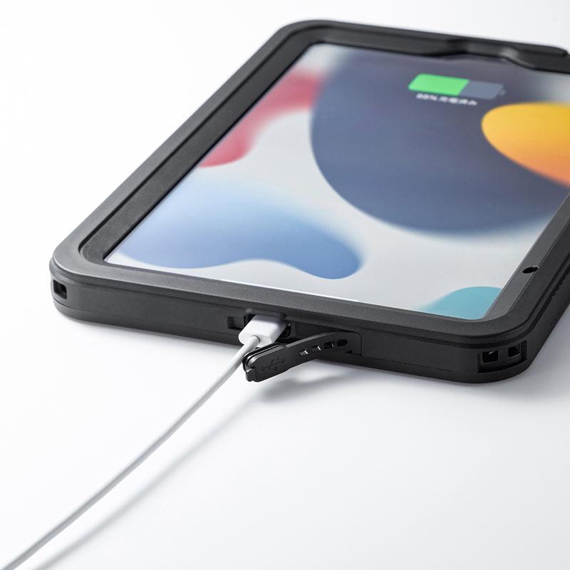 訳あり新品 iPad mini 耐衝撃防水ケース IP68準拠 防水 防塵ケース 簡易ストラップ付き PDA-IPAD1816 サンワサプライ 外装に傷・汚れあり｜esupply｜06