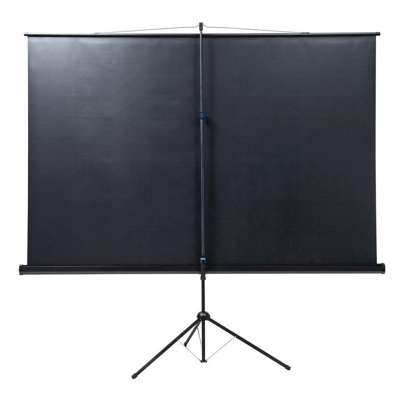 訳あり新品 プロジェクタースクリーン 三脚式 100型 16：9 自立 持ち運び ホームシアター イベント PRS-S100HD サンワサプライ 外装に傷・汚れあり_8