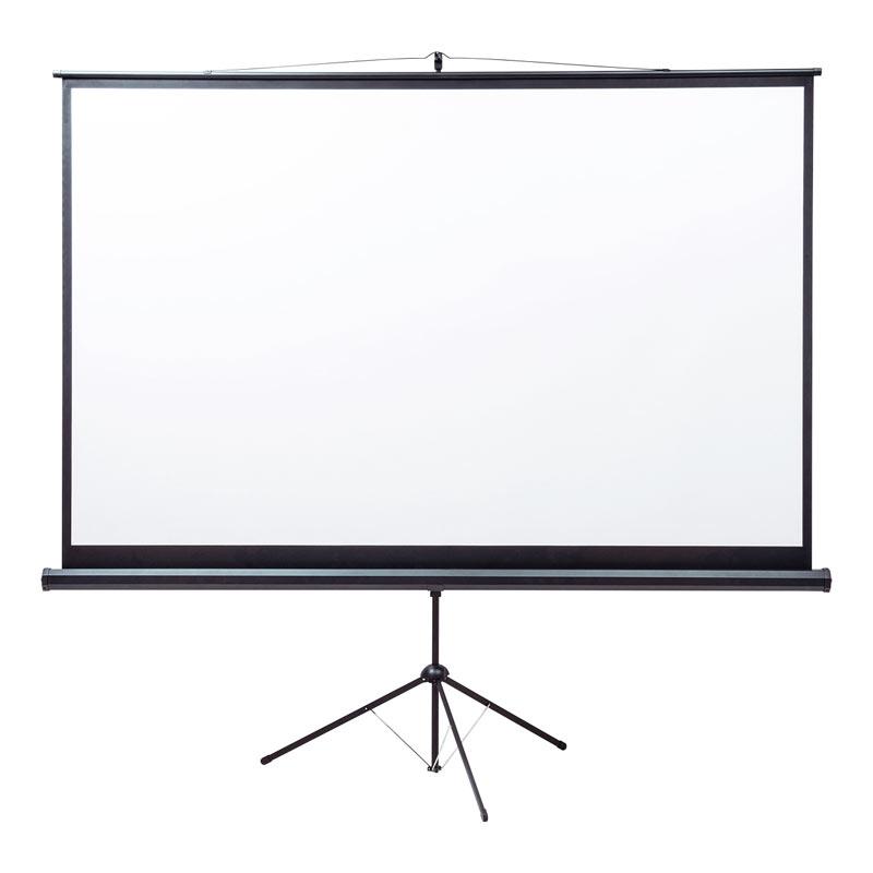 訳あり新品 プロジェクタースクリーン 三脚式 100型 16：9 自立 持ち運び ホームシアター イベント PRS-S100HD サンワサプライ 外装に傷・汚れあり_10
