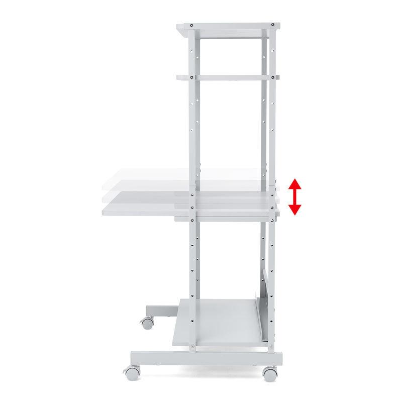 訳あり新品 パソコンラック W800×D700×H1400mm RAC-EC13N2 サンワサプライ 外装に傷・汚れあり_2