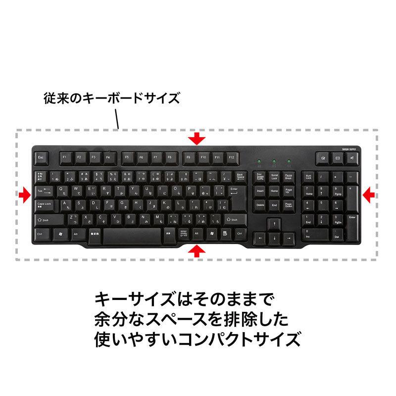 訳あり新品 USBキーボード 3.5mロングケーブル 排水機能付き ブラック SKB-L2UBKN サンワサプライ 外装に傷・汚れあり｜esupply｜02