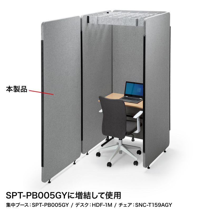 訳あり新品 簡易集中ブース用増結パネル SPT-PB005GY用 幅90cm 代引き不可 個人様宅への配送不可 SPT-PB005PNGY サンワサプライ 外装に傷・汚れあり｜esupply｜08