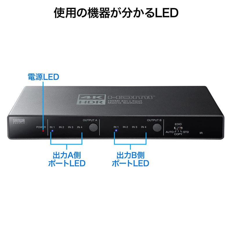 SANWA SUPPLY（サンワサプライ） 訳あり新品 4K HDR 光デジタル出力