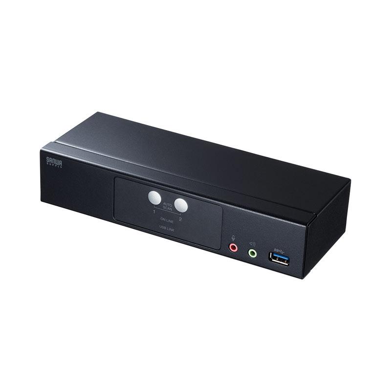 切替器 2:1 DisplayPort対応 HDCP対応SW-KVM2HDPU サンワサプライ