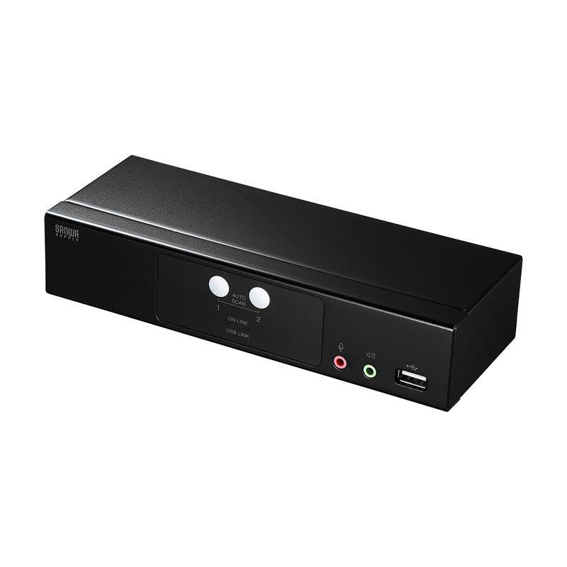訳あり新品 パソコン自動切替器 HDMIディスプレイ対応 2:1 SW-KVM2HHC サンワサプライ 外装パッケージにキズ、汚れあり