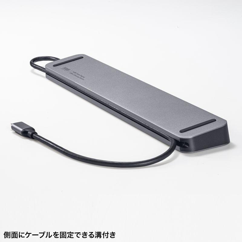 訳あり新品 ドッキングステーション USBタイプC接続 HDMI×3画面出力 USB-CVDK13 サンワサプライ 外装に傷・汚れあり_13