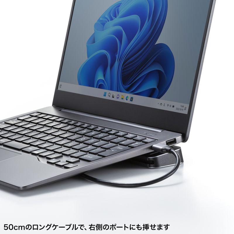 訳あり新品 ドッキングステーション USBタイプC接続 HDMI×3画面出力 USB-CVDK13 サンワサプライ 外装に傷・汚れあり_15