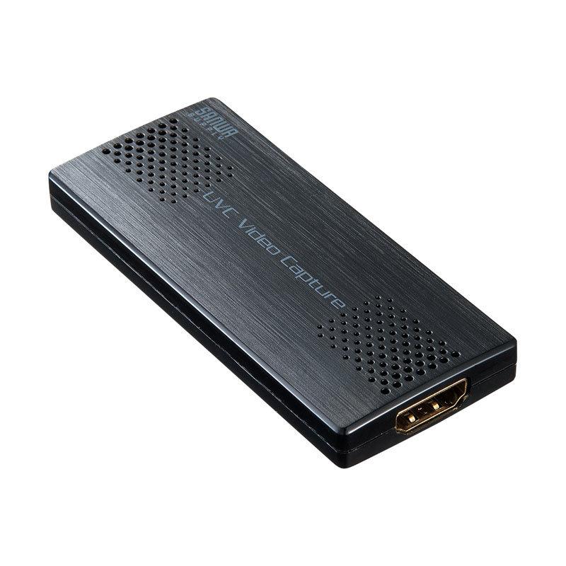 訳あり新品 USB-HDMIカメラアダプタ USB2.0 キャプチャーアダプタ WEBカメラ化 Zoom Skype USB-CVHDUVC2 サンワサプライ 外装 にキズ、汚れありの画像