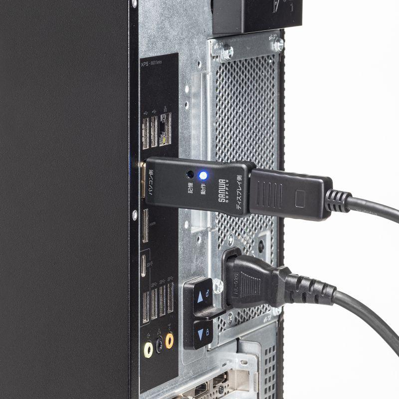 訳あり新品 EDID保持器 Displayport ディスプレイ 学習 パソコン デバイス 4K/120Hz 8K対応 HDCP2.2 映像機器 VGA-EDID2 サンワサプライ 外装に傷・汚れありの画像