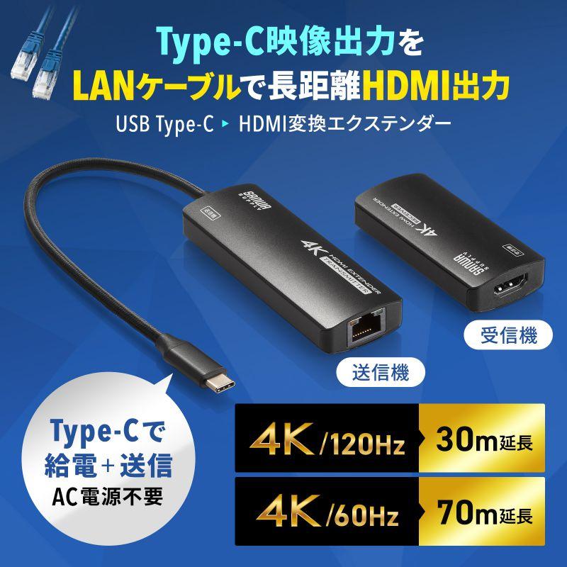 SANWA SUPPLY（サンワサプライ） 訳あり新品 HDMIエクステンダー 延長