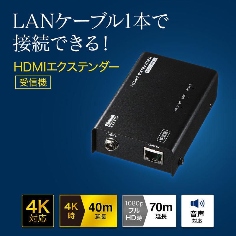 新品 VGA-EXHDLT HDMI エクステンダー LAN 変換 延長器 SANWA SUPPLY