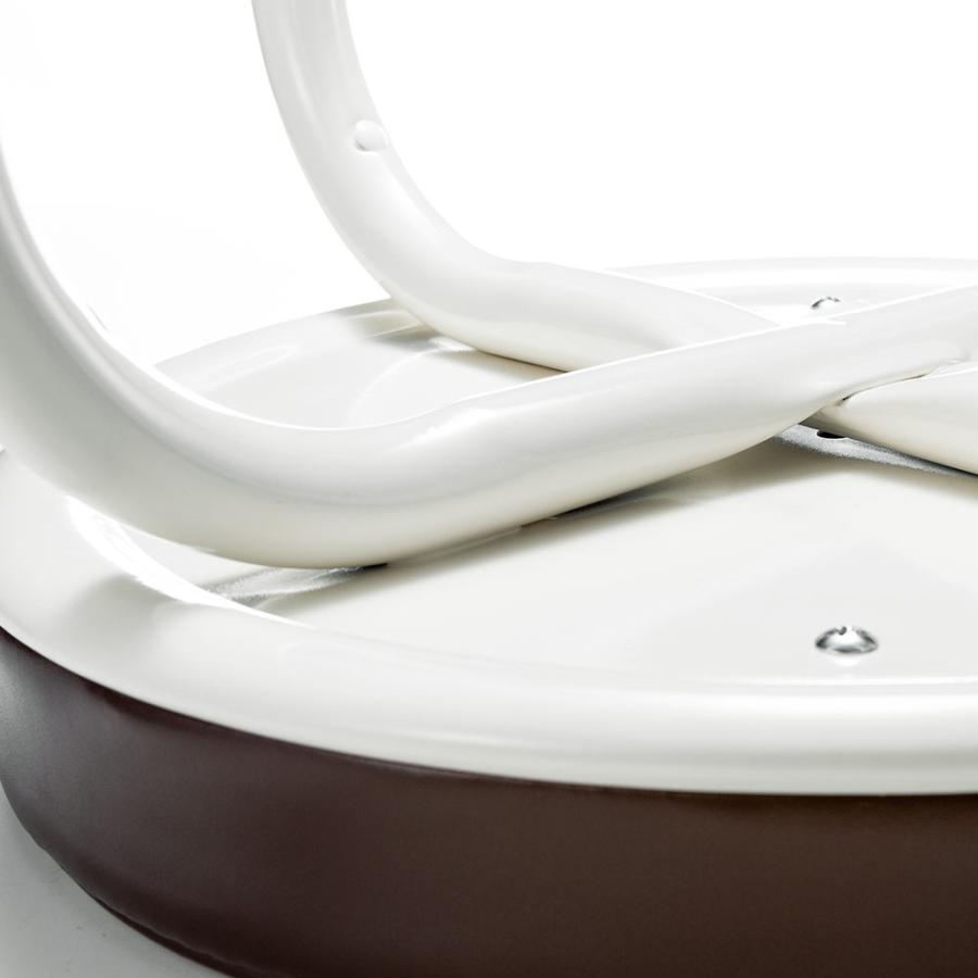 スツール 丸椅子 2脚セット すぐに使える完成品 クッション 軽量 コンパクト 高さ48cm スタッキング パイプ椅子 ブラウン ホワイト EEX-CH61X2｜esupply｜20
