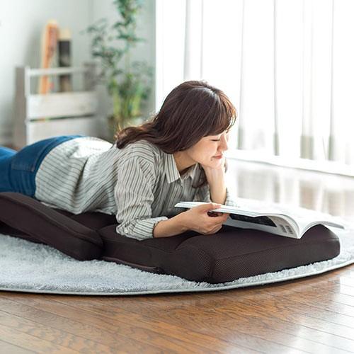 イーサプライ 座椅子 リクライニング クッション メッシュ 通気 イーサプライ 座椅子 リクライニング クッション メッシュ 通気