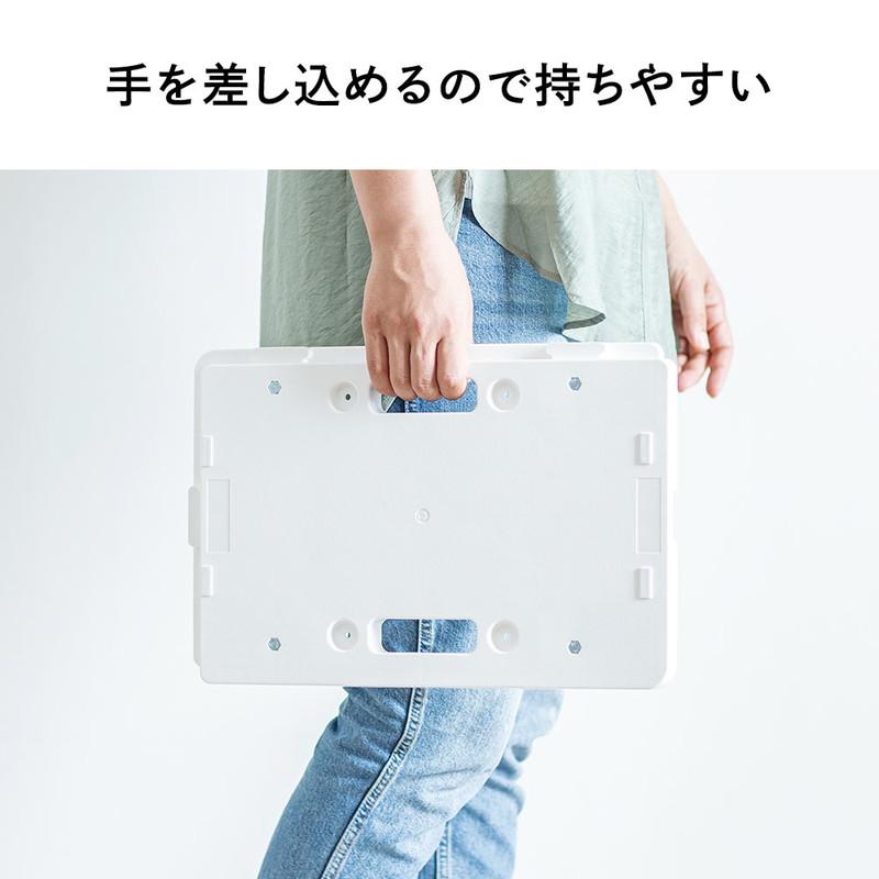 平台車 2台セット 小型 連結 積み重ね 耐荷重100kg プラスチック製 軽量 キャスター付き 家庭用 運搬 園芸 ホワイト おしゃれ EEX-CT07WHX2|esupply|07