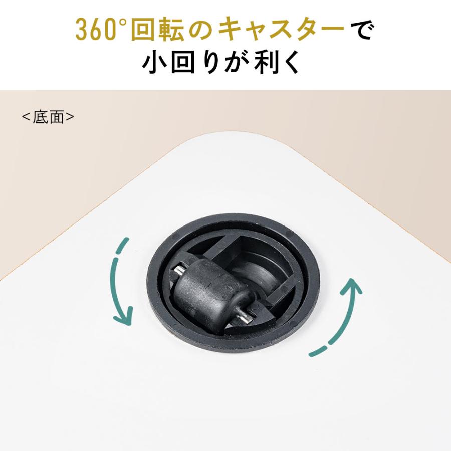 ホームキャリー 平台車 家庭用 室内 隠しキャスター 木目 空気清浄機 おしゃれ マルチボード ポータブル電源 除湿機 加湿器 組立不要 EEX-CT11｜esupply｜09