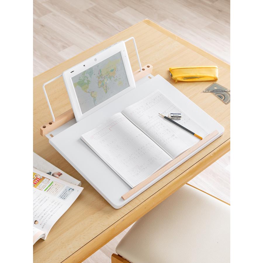 傾斜台 幅50cm ブックスタンド付き ライティングボード 学習台 勉強 絵描き 斜め 机 EEX-DK17 | イーサプライ | 11