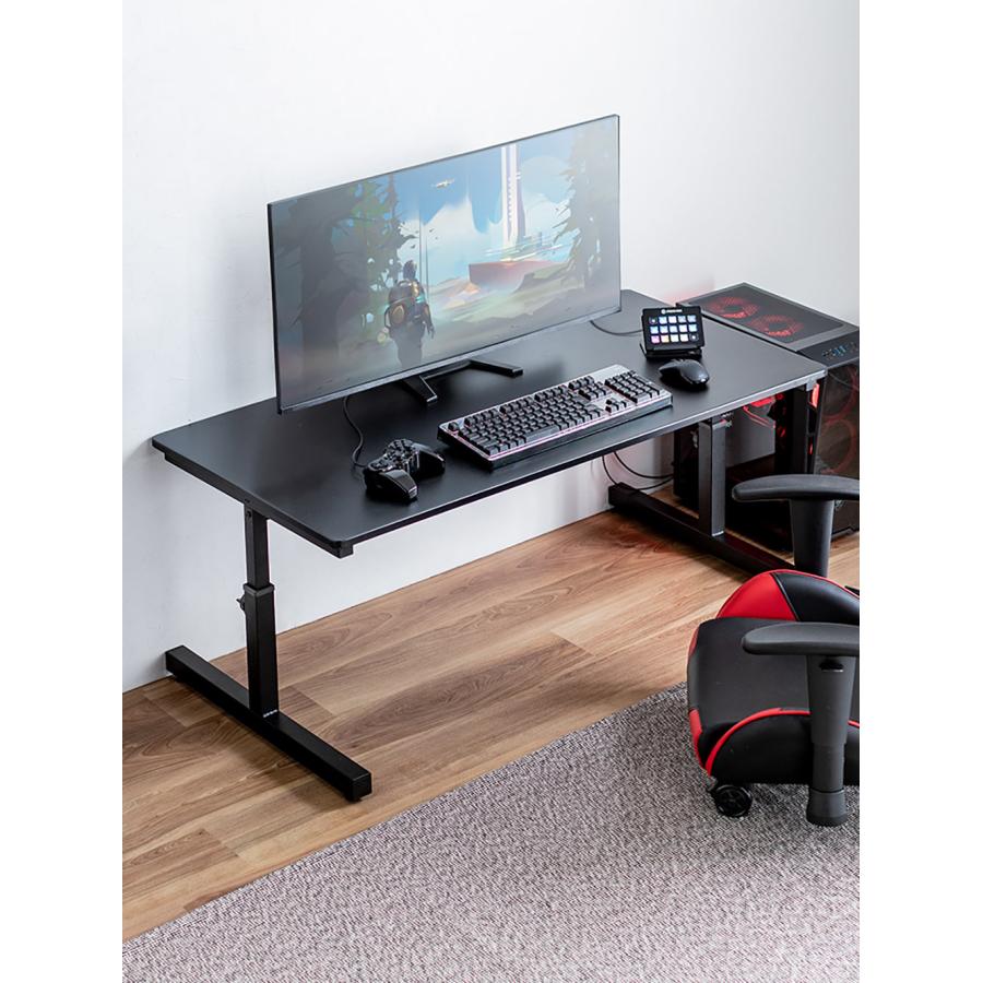 イーサプライ（e-supply） ローデスク パソコン 120 昇降 ゲーミング