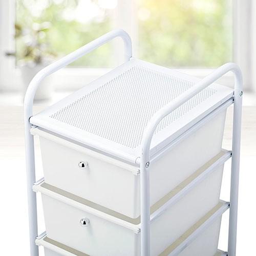 イーサプライ（e-supply） 引き出しワゴン 4段 キャスター付 収納