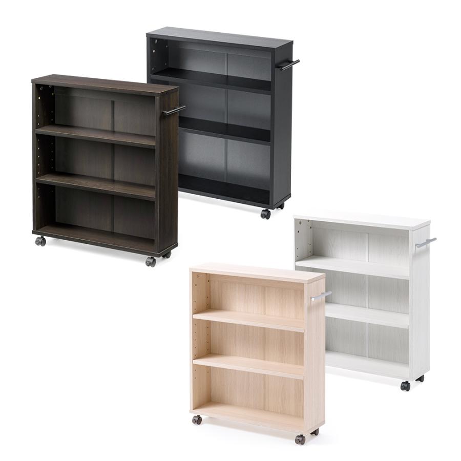 イーサプライ（e-supply） 隙間収納 15cm メディアラック キャスター