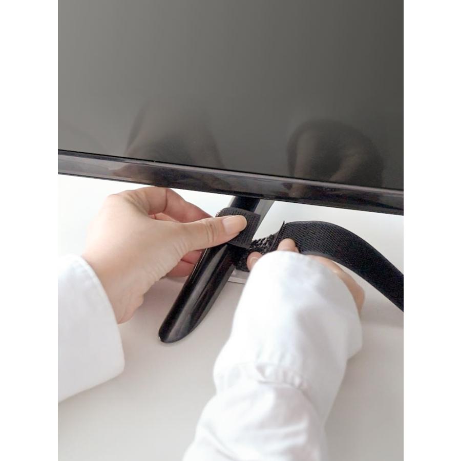 イーサプライ（e-supply） テレビ転倒防止ストッパー 65型まで対応