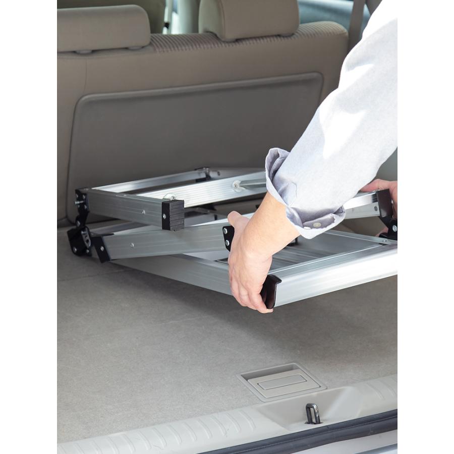 (新品、着用可能)足軽用畳具足 公式】長谷川工業 天板幅広 脚部伸縮足場台 ブラック DRSWB 3段