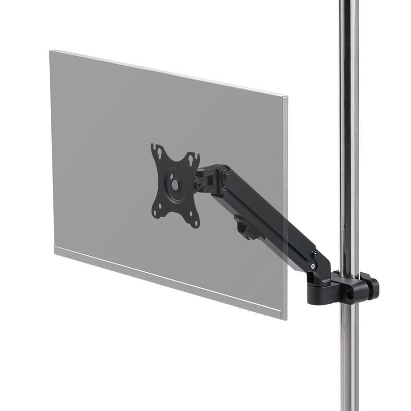 イーサプライ モニターアーム ポール取付 支柱 アーム 高さ調整 上下