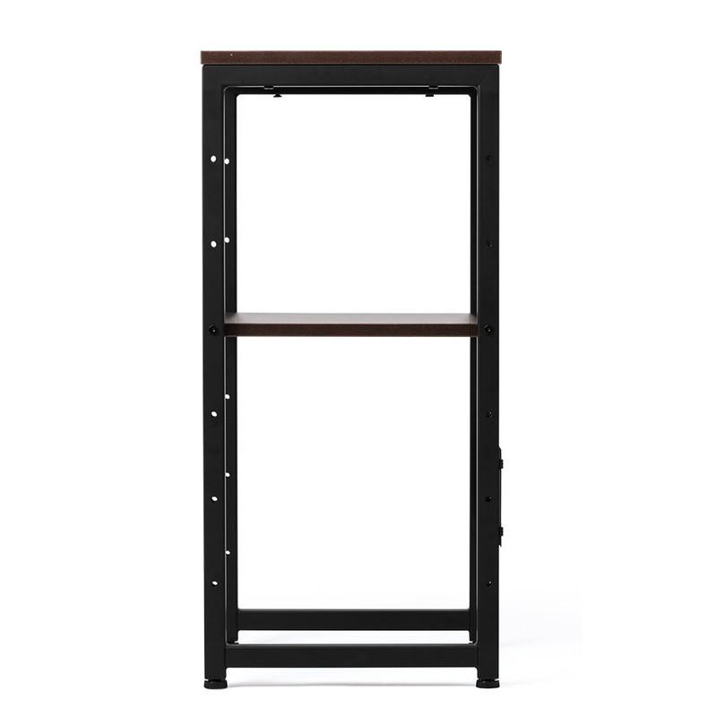 消毒液台 アルコール ポンプ ボトル マルチスタンド コンパクト 2段 木製天板 ダークブラウン EEX-PRJS01DBR|esupply|16
