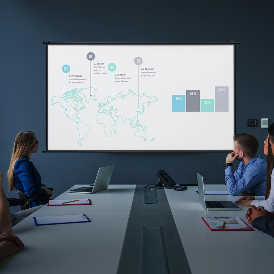 プロジェクタースクリーン 80インチ ワイド 軽量 壁掛け 吊り下げ 掛け軸 S字フック 高画質 4K対応 大型 ロール カーテンレール EEX-PSK3-80HDK｜esupply｜14