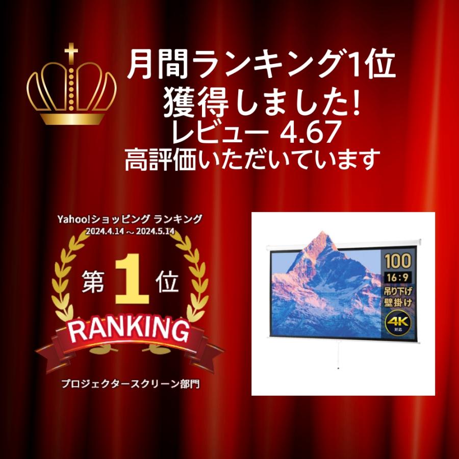 イーサプライ プロジェクタースクリーン 吊り下げ 100インチ イーサプライ プロジェクタースクリーン 吊り下げ 100インチ