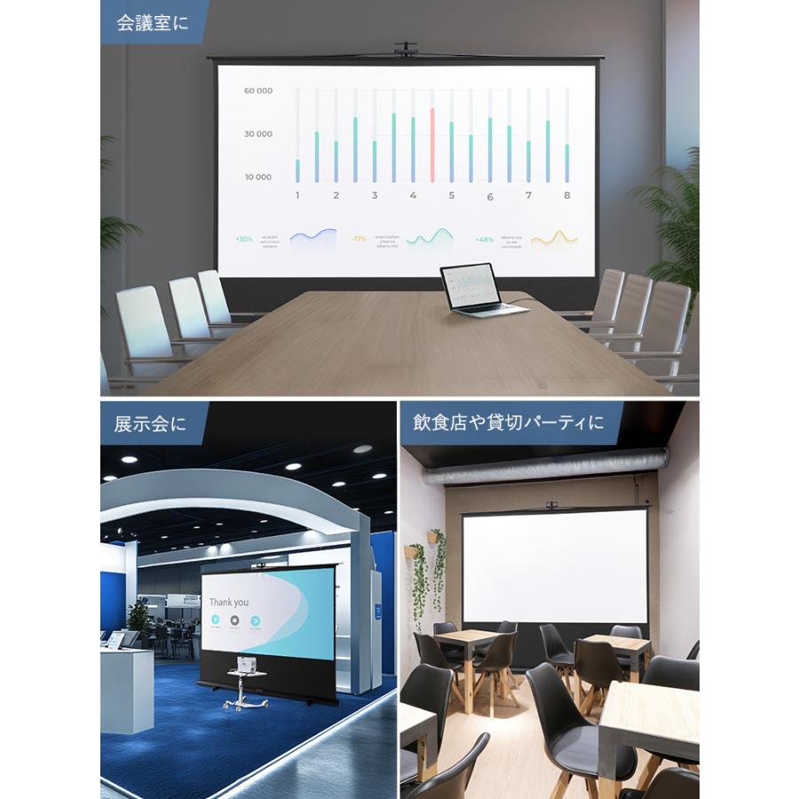 イーサプライ（e-supply） 超短焦点対応 プロジェクタースクリーン 100