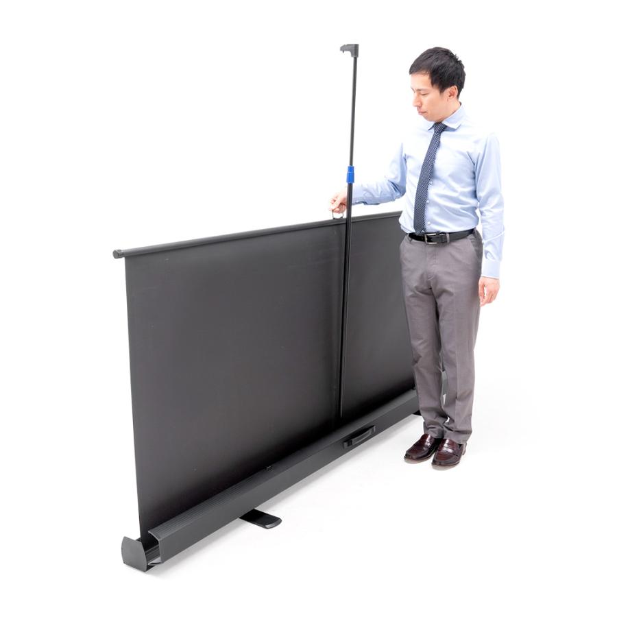 イーサプライ プロジェクタースクリーン 100インチワイド 自立式 16:9 イーサプライ プロジェクタースクリーン 自立式 100インチ 4K フルHD