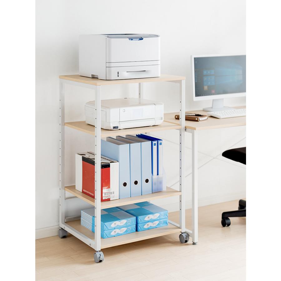 イーサプライ（e-supply） プリンター台 4段 プリンタラック