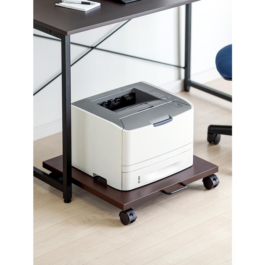イーサプライ プリンター台 床置き キャスター付 デスク下