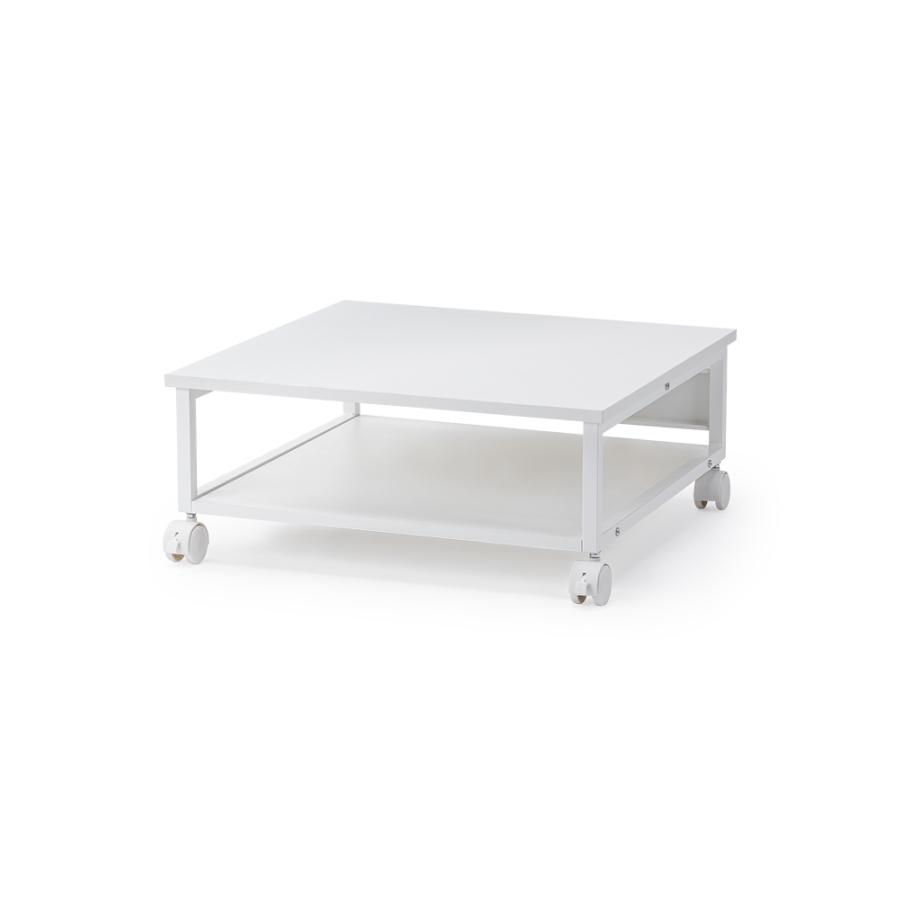 プリンター台 幅60cm おしゃれ キャスター 木製 レーザー複合機 A3 大型 デスク下 ロータイプ 木製 耐荷重50kg EEX-PTS08の画像