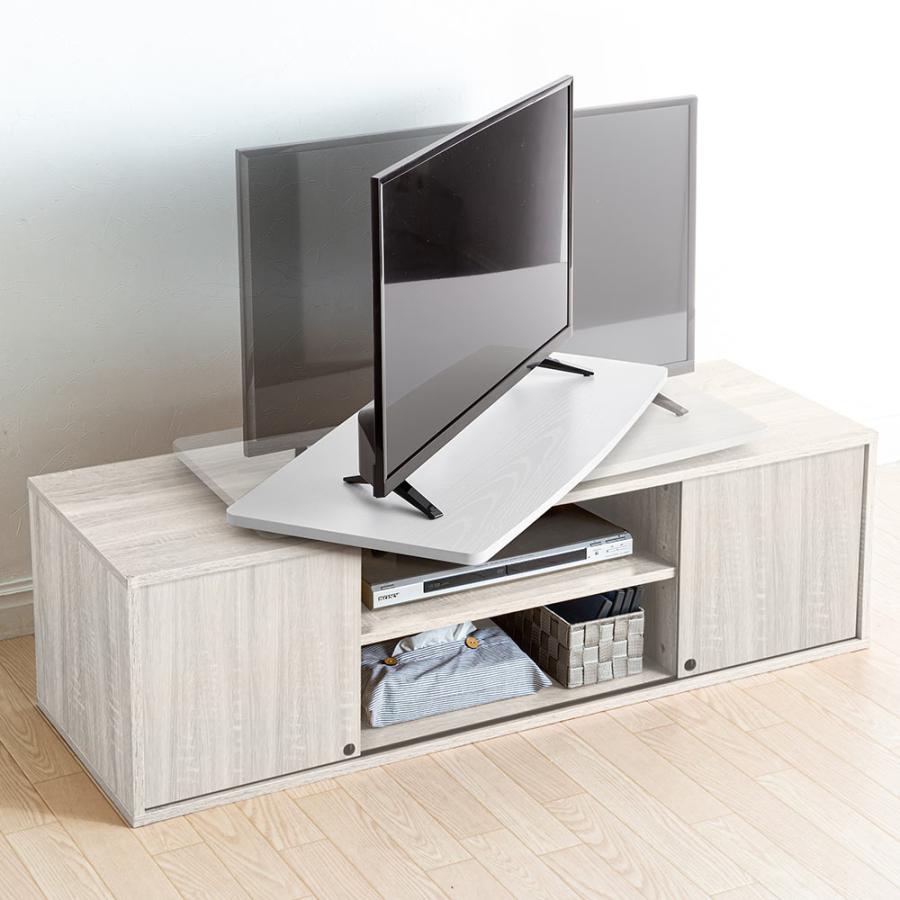 イーサプライ（e-supply） テレビ回転台 ターンテーブル 四角 薄型 32 