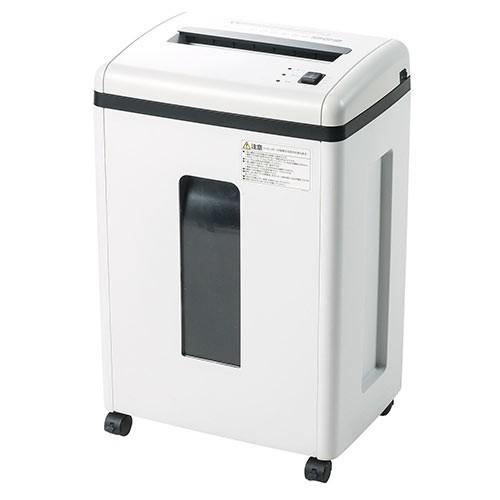 電動シュレッダー 業務用 静音 オフィス クロスカット マイクロカット A4 ホッチキス クレカ対応 DVD CD EEX-SD004の画像