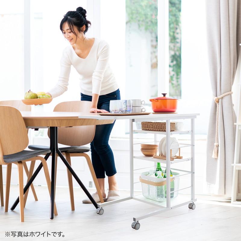 イーサプライ サイドテーブル キャスター付 高さ70cm ベッド イーサプライ サイドテーブル キャスター付 高さ70cm ベッド
