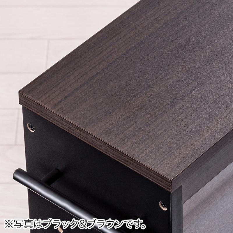 イーサプライ（e-supply） 隙間収納ラック 幅18cm 奥行40cm キャスター
