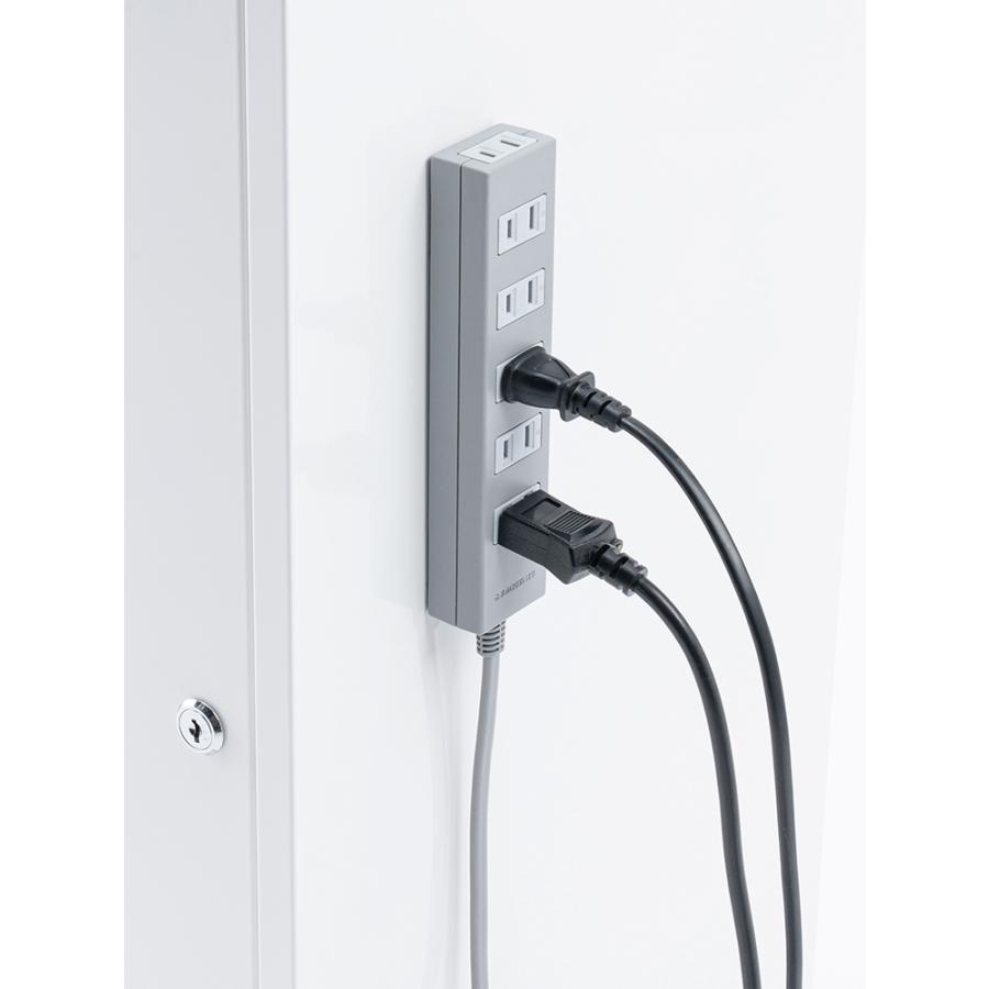 イーサプライ（e-supply） セキュリティボックス 鍵付き 書類 パソコン