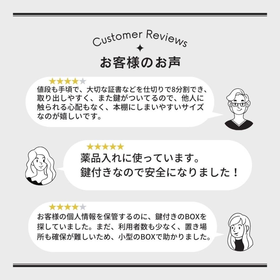 イーサプライ（e-supply） 鍵付きボックス ファイル セキュリティ
